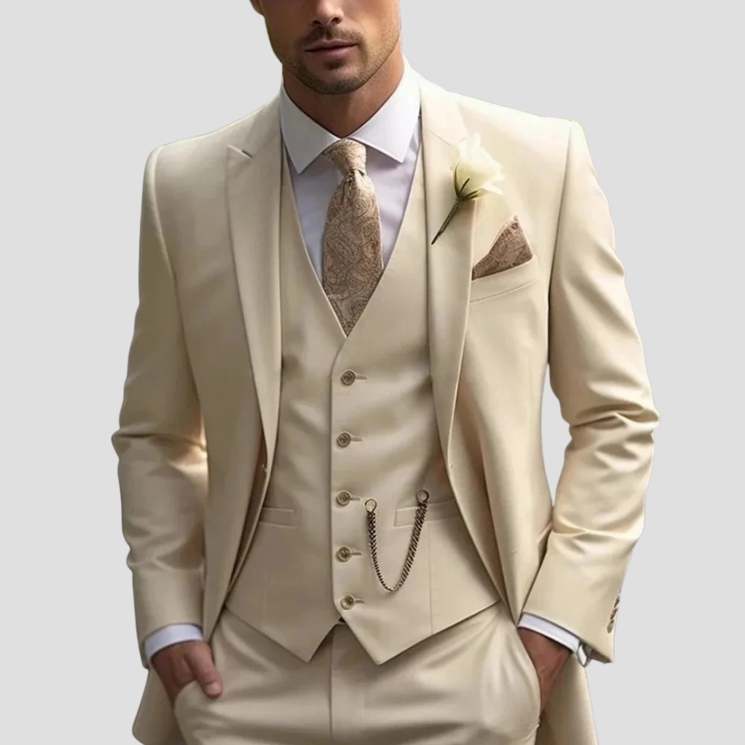 SLIM FIT THREE-COLOUR SUIT FOR MEN