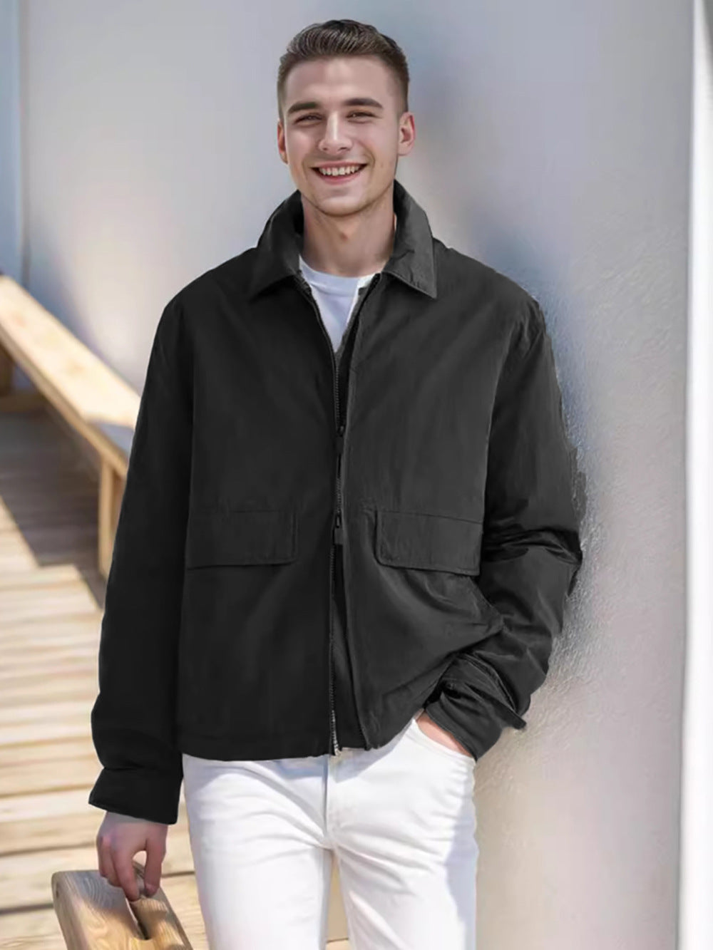 Lightweight Water-Repellent Casual Jacket for Men