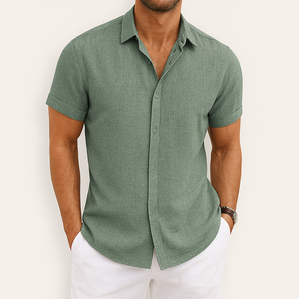 Boris – Men's Short-Sleeved Shirt with Summer Comfort