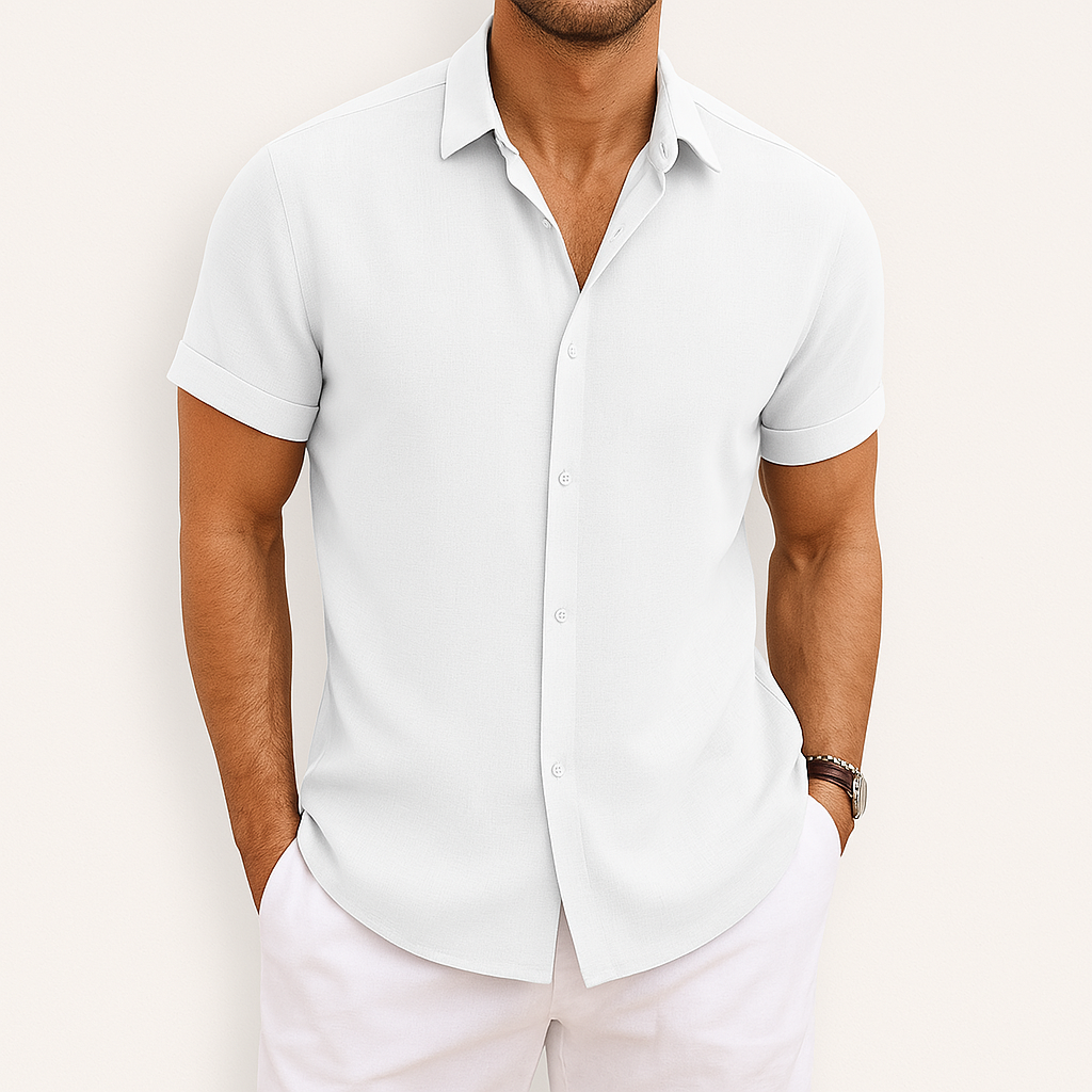 Boris – Men's Short-Sleeved Shirt with Summer Comfort