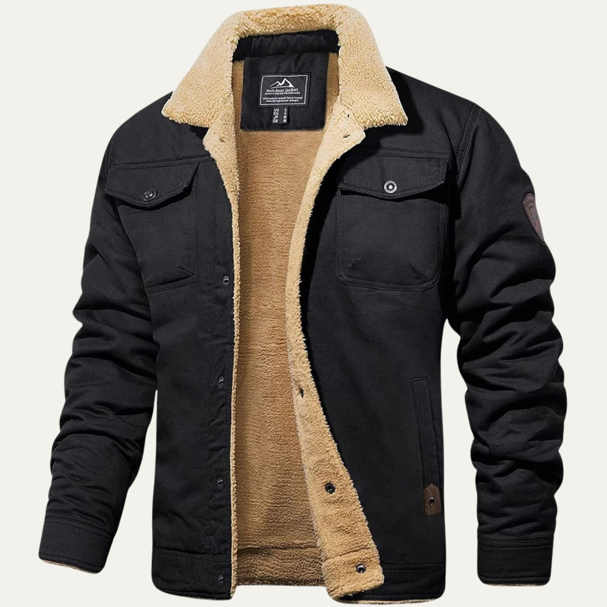 Cozy Fleece-Lined Men's Winter Jacket