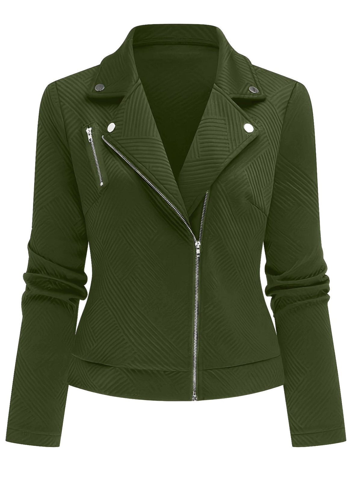 Women's Geometric Biker Jacket