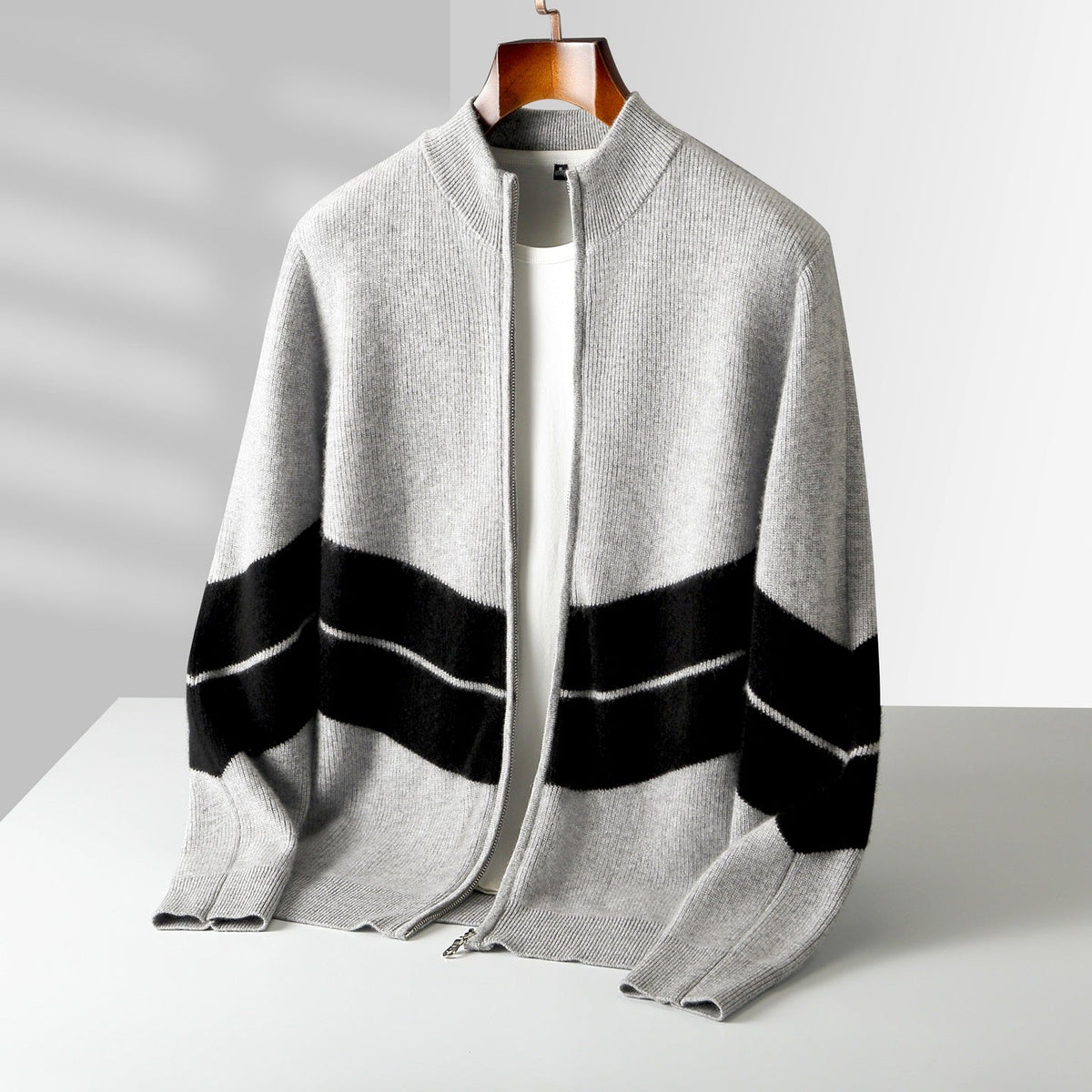 Grant Knit Wool Cardigan