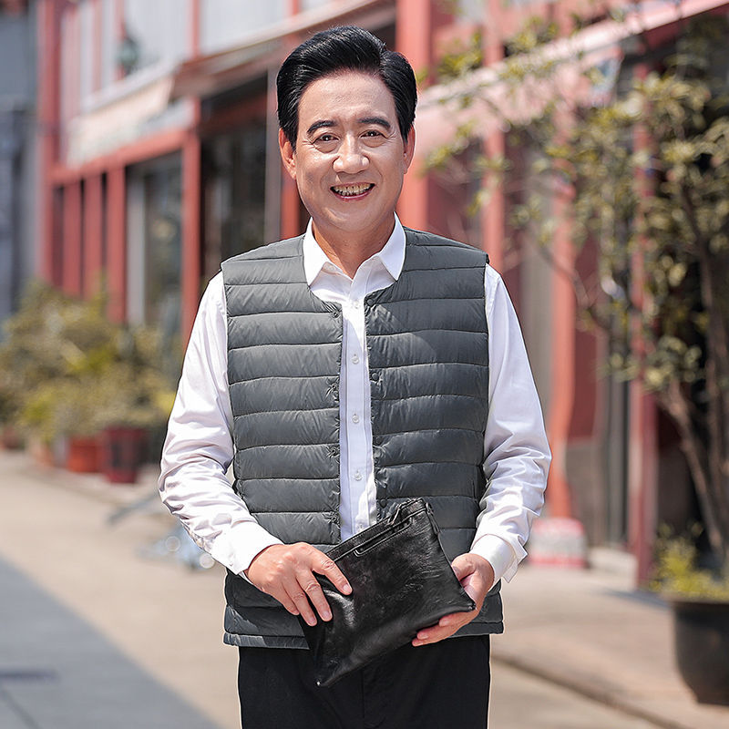Nord Taschen Men's Lightweight Quilted Thermal Gilet with Crew Neck and Snap Closure