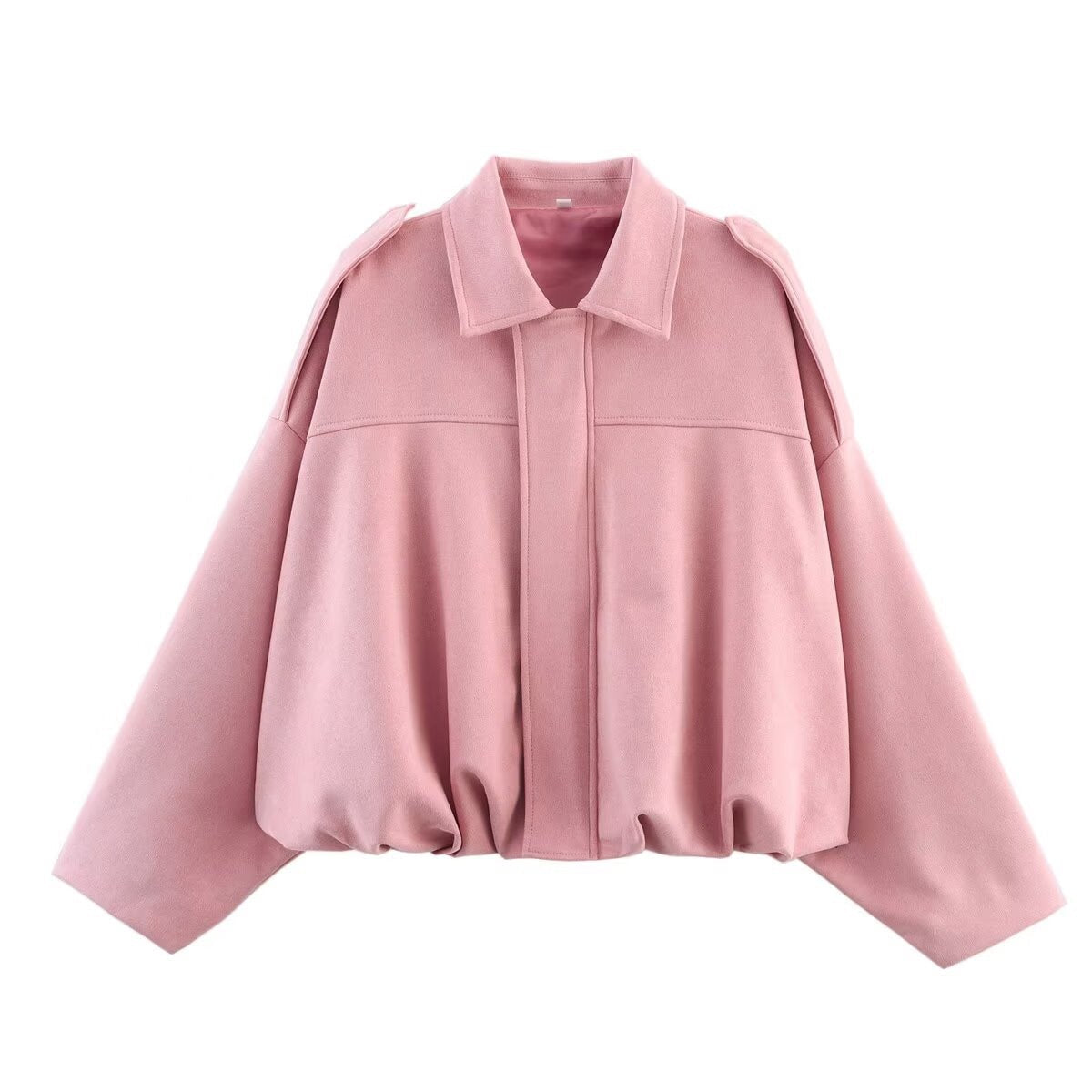 FRESH LABEL | Hailey Oversized Bomber Jacket