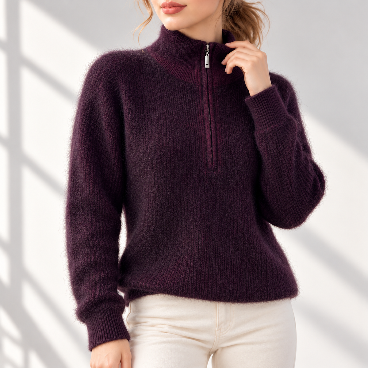 Scarlett Cashmere Sweater in Luxurious Mink