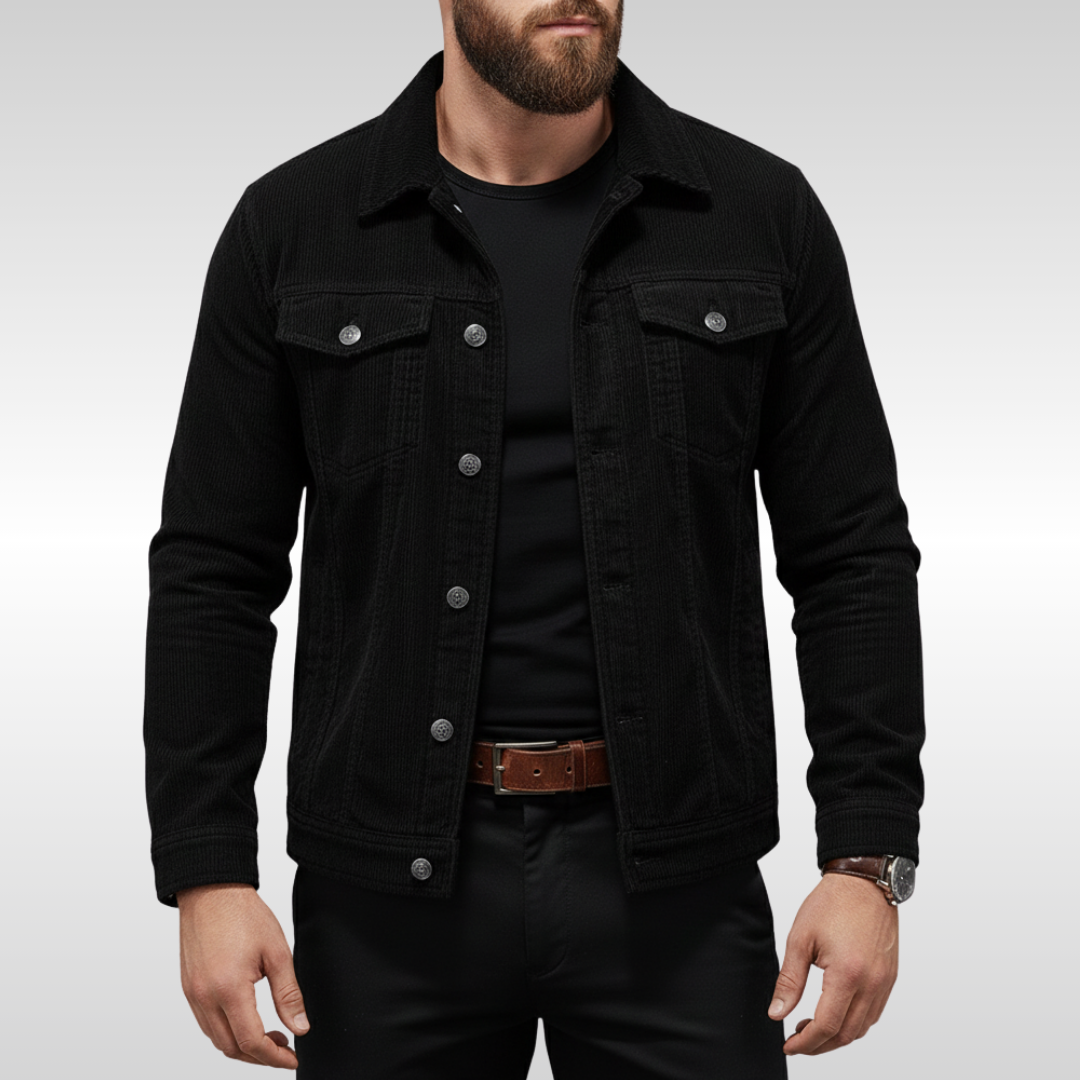 Timeless Corduroy Men's Jacket with Contemporary Comfort