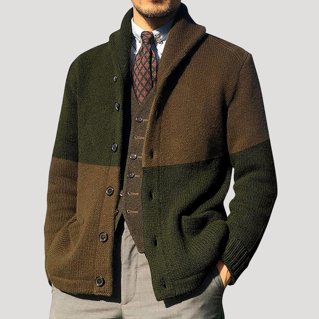 Men's Shawl Collar Wool Cardigan - Stylish Winter Coatigan