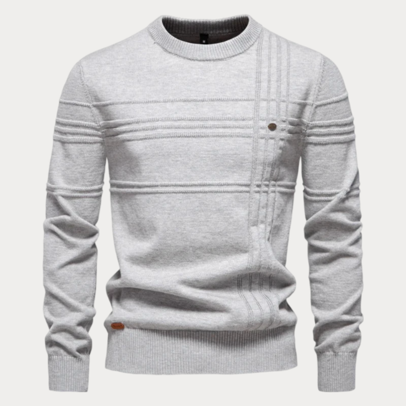 Men's Printed Crew Neck Sweater