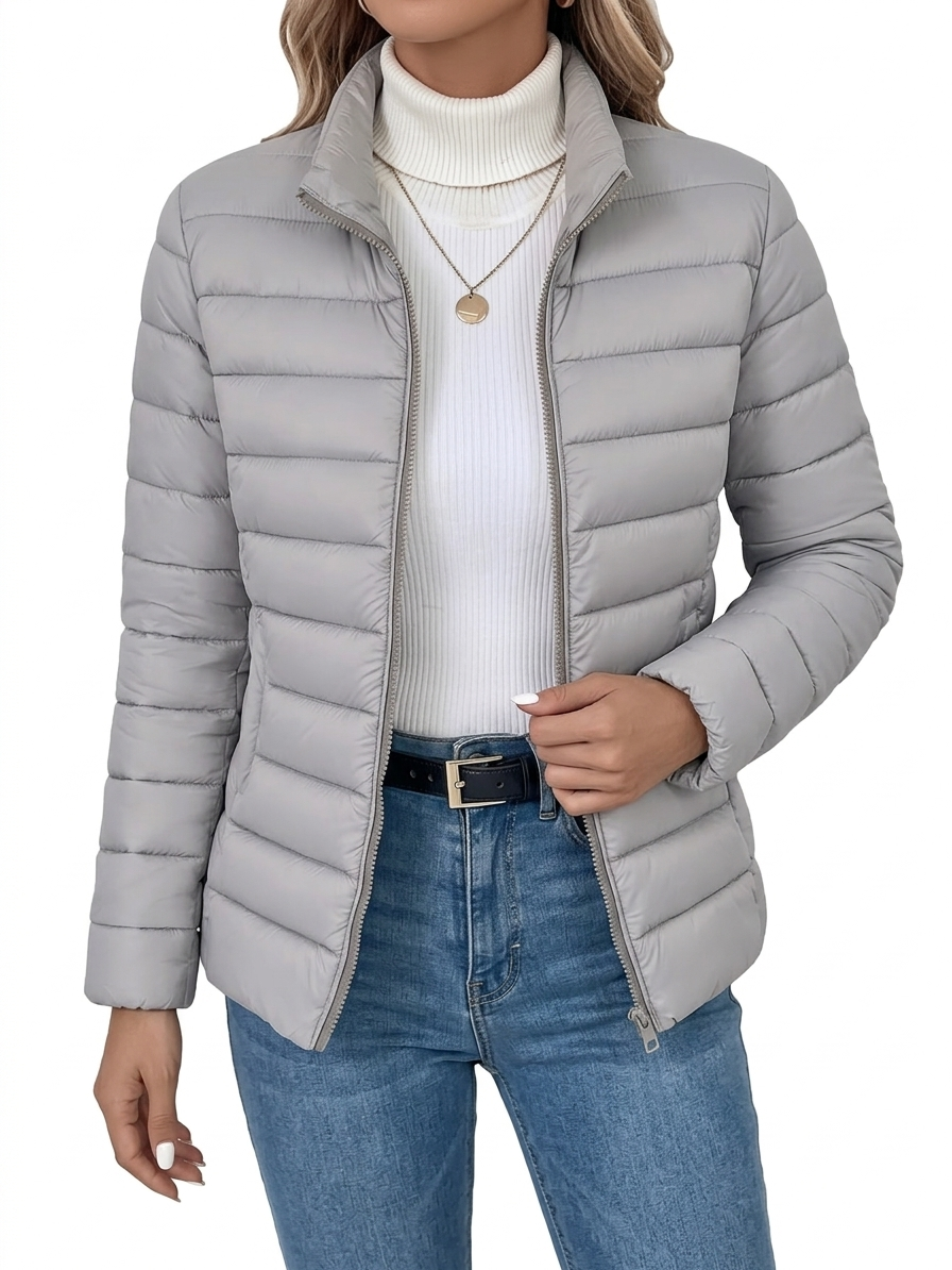 Chic Lightweight Women's Mid-Length Jacket