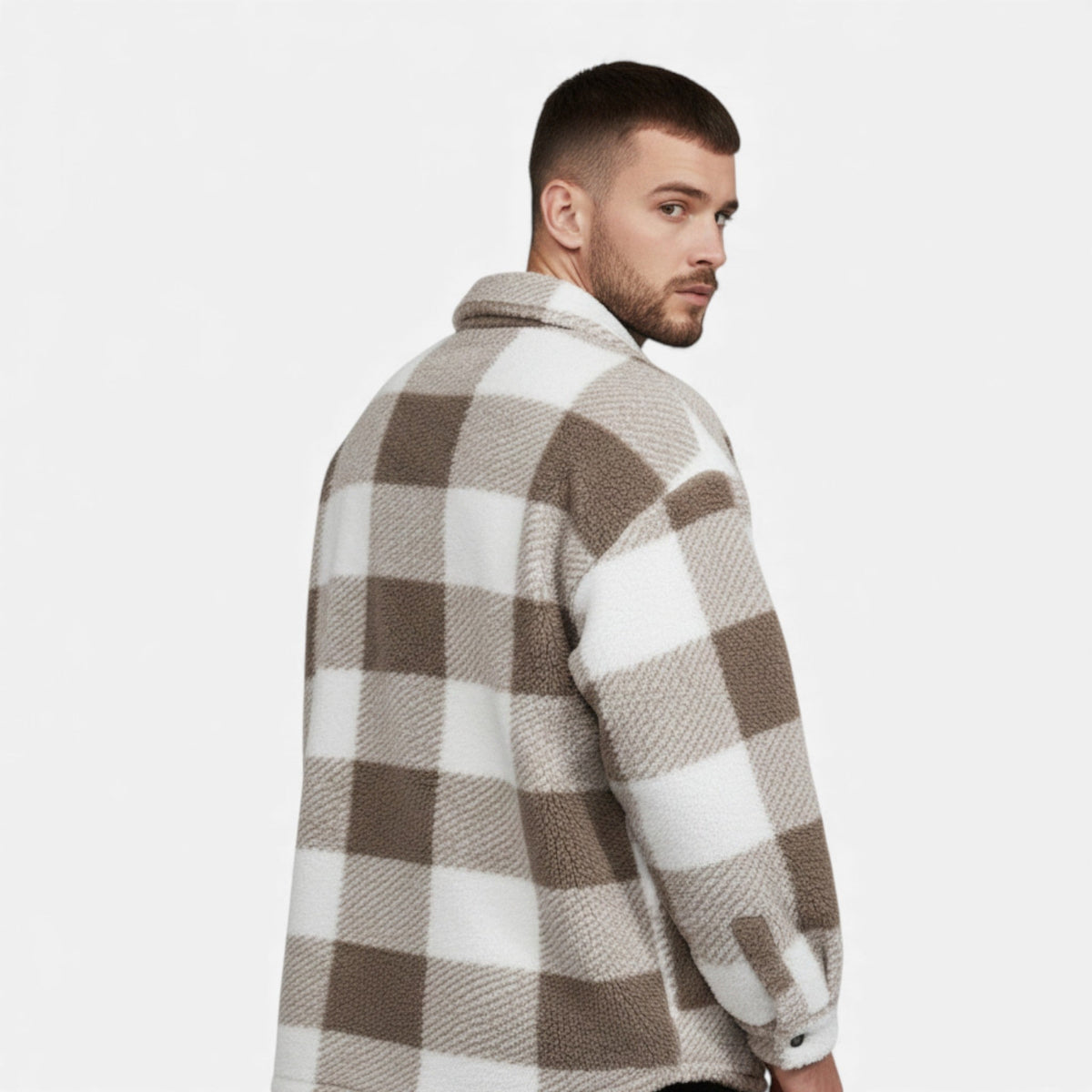 Opulent Velvet-Soft Men's Fur Coat