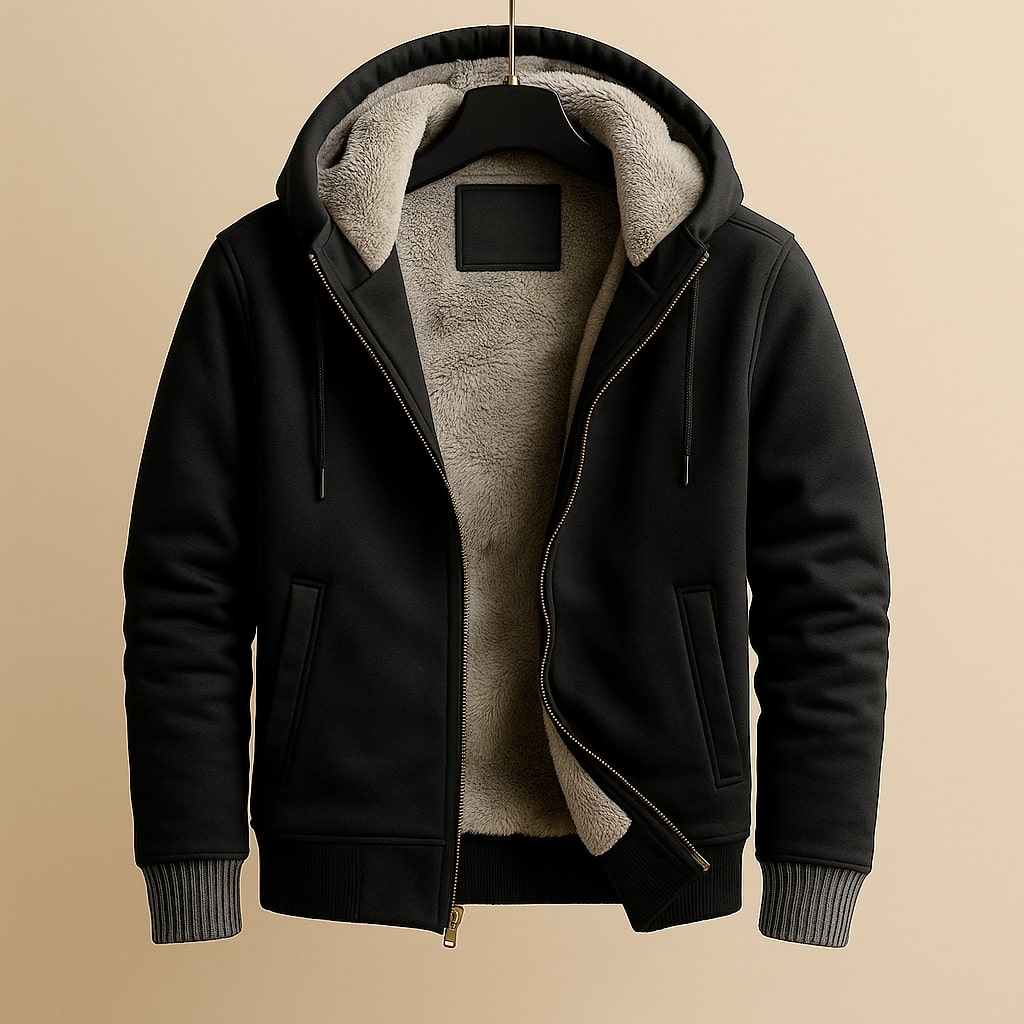 Men's Hooded Jacket with Cozy Lining