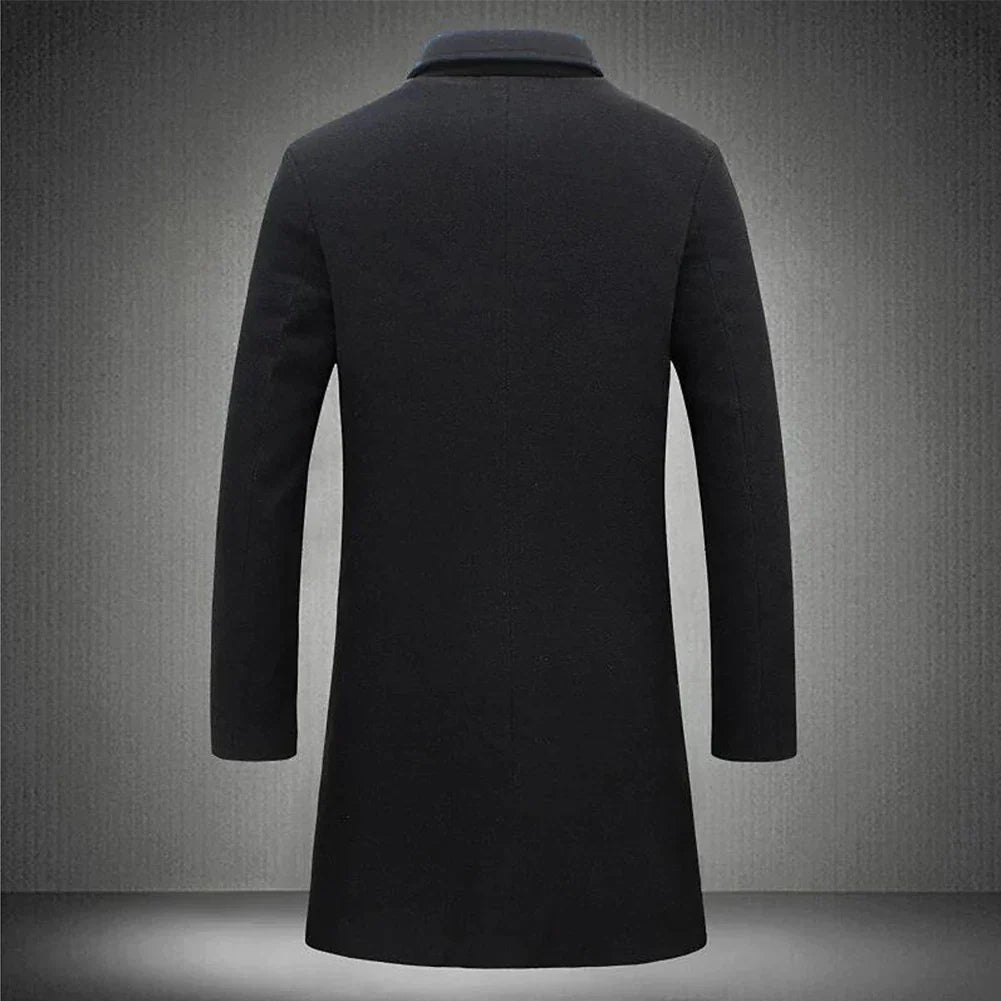 Henry | Slim-Fit Long Coat for Men - Formal Style