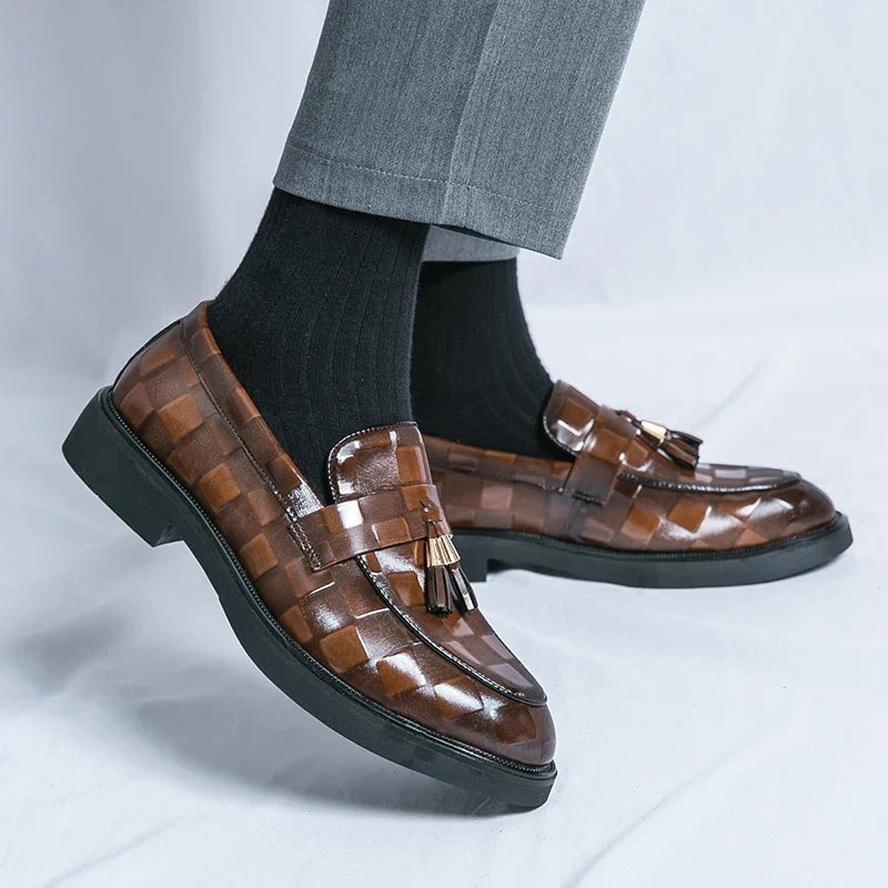 Lorenzo Authentic Leather Slip-On Shoes