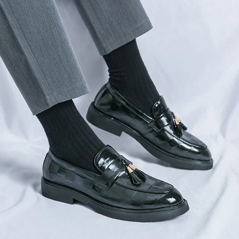 Lorenzo Authentic Leather Slip-On Shoes