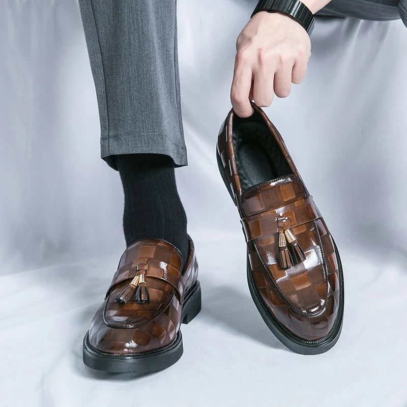 Lorenzo Authentic Leather Slip-On Shoes