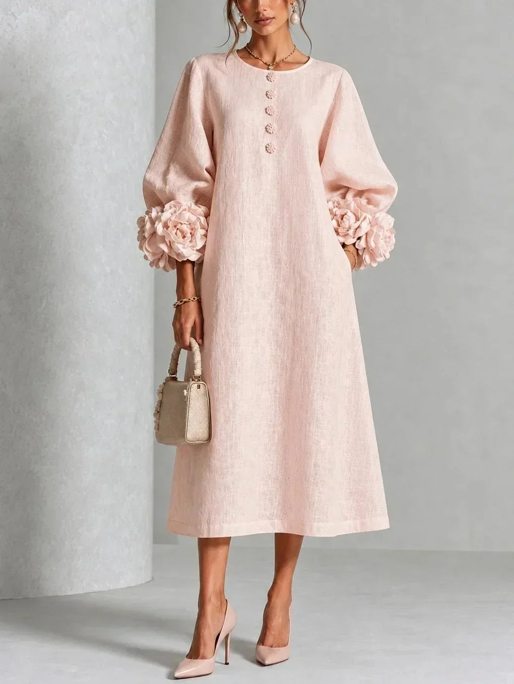 Women's Romantic Mid-Length Dress