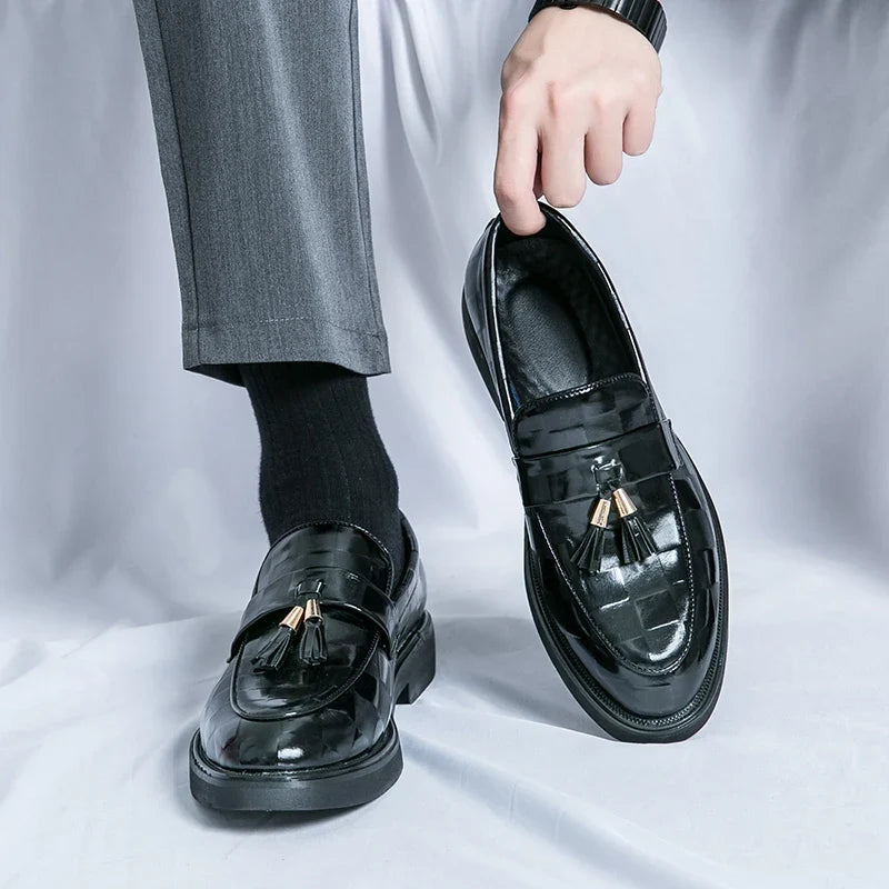 Lorenzo Authentic Leather Slip-On Shoes