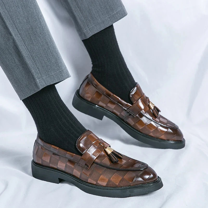 Lorenzo Authentic Leather Slip-On Shoes