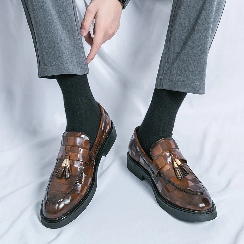 Lorenzo Authentic Leather Slip-On Shoes