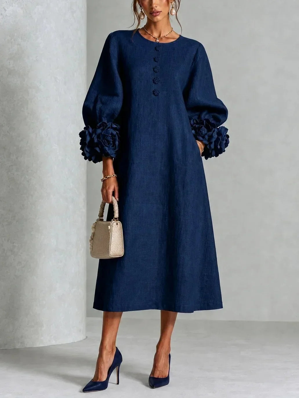 Women's Romantic Mid-Length Dress