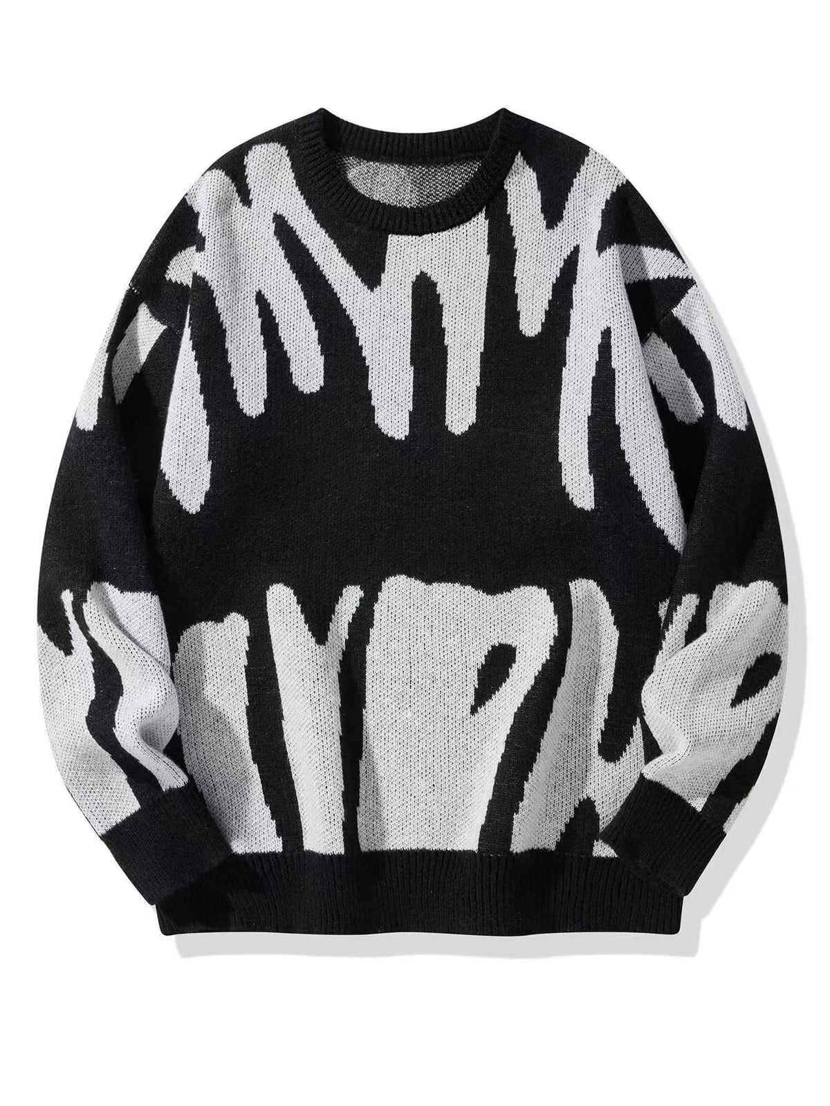 Men's Modern Patterned Crew Neck Sweatshirt | Cozy & Stylish