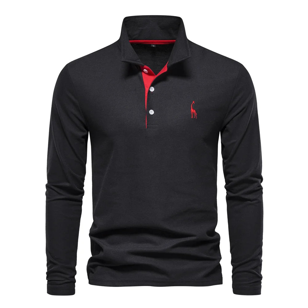 Long Sleeve Polo for Men | Timeless Style and Effortless Comfort