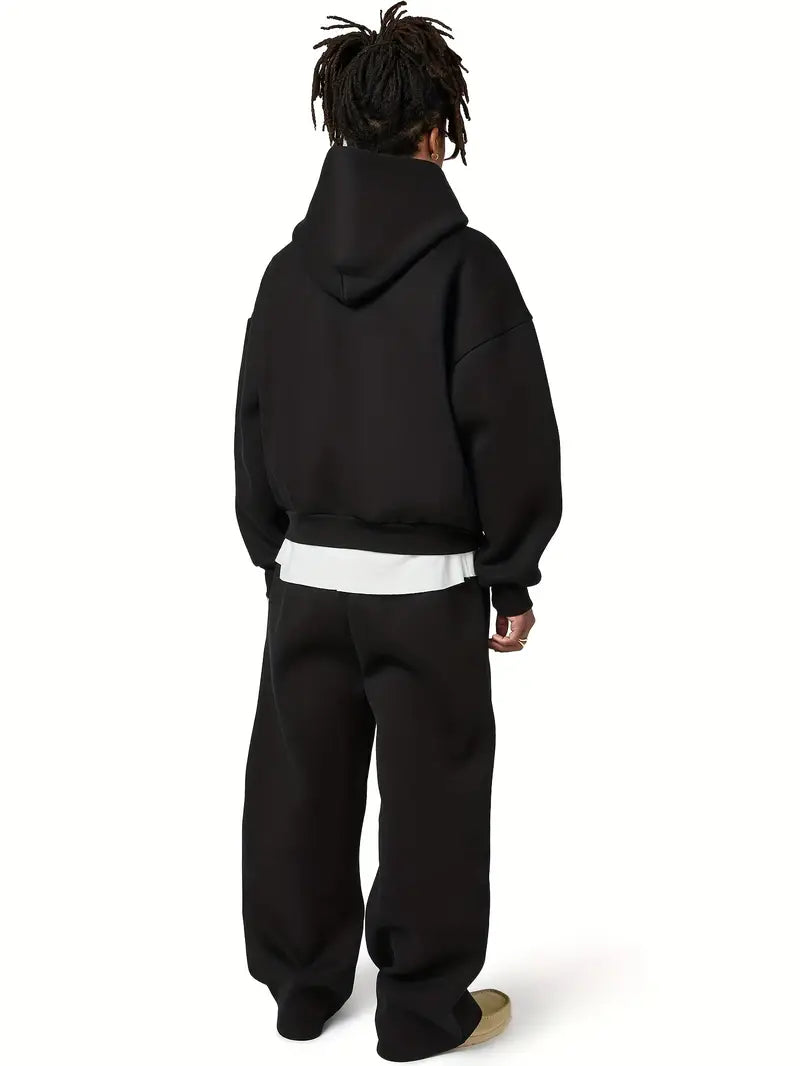 Men's Hooded Tracksuit Set | Straight Fit Design