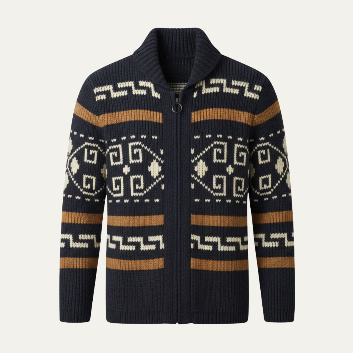Timeless Men's Shawl Collar Knit Cardigan for Warmth