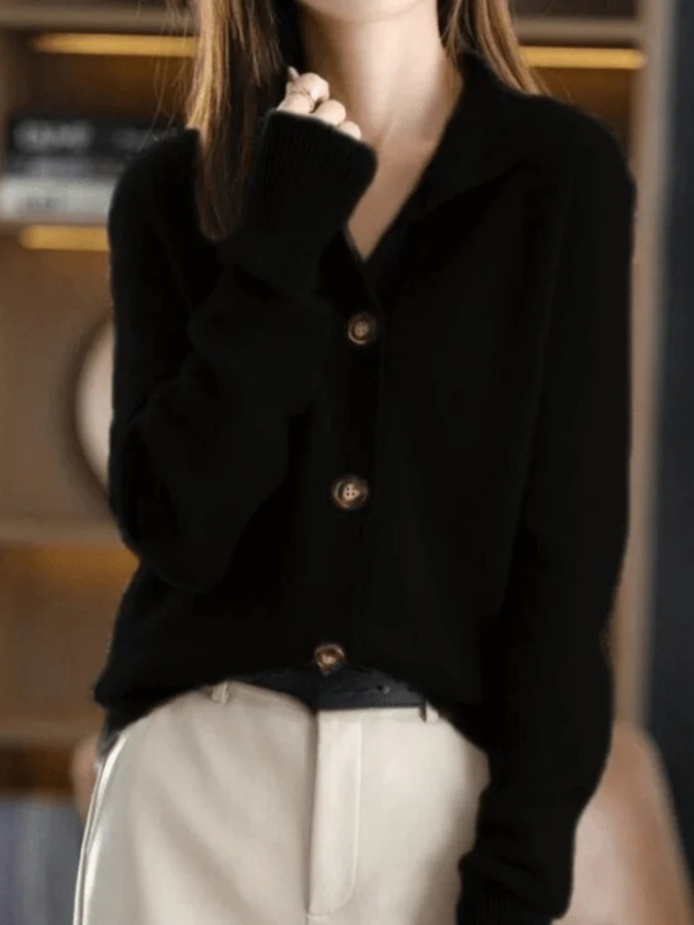 Classic Women's Button-Up Cardigan for Ultimate Comfort