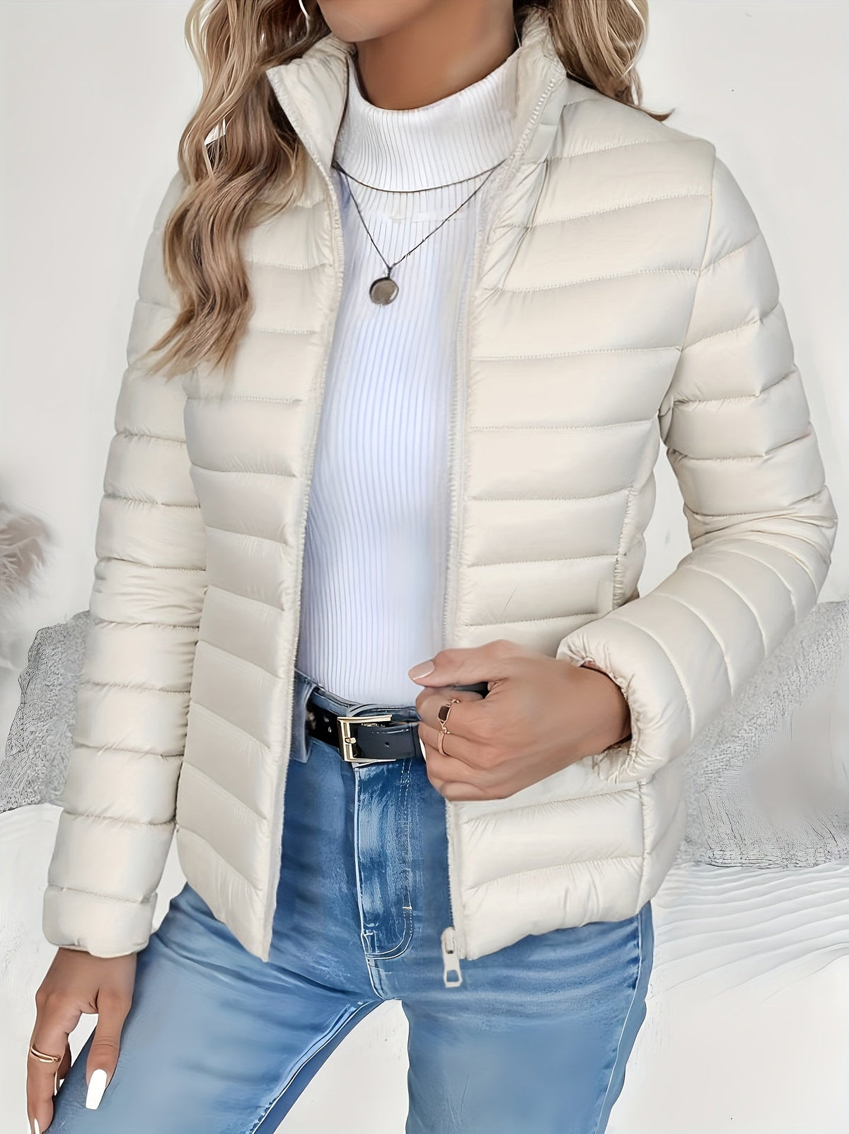 Women's Versatile Jacket | Stand-Up Collar & Lightweight Warmth