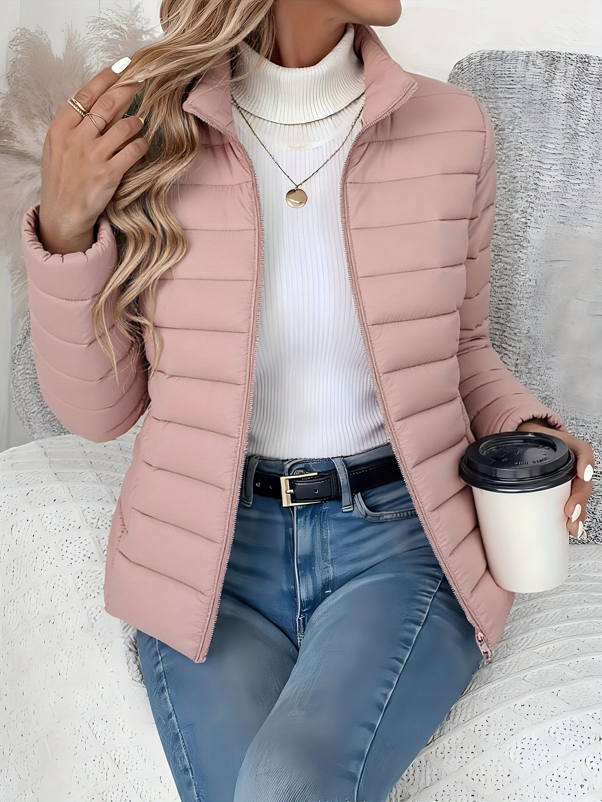 Women's Versatile Jacket | Stand-Up Collar & Lightweight Warmth