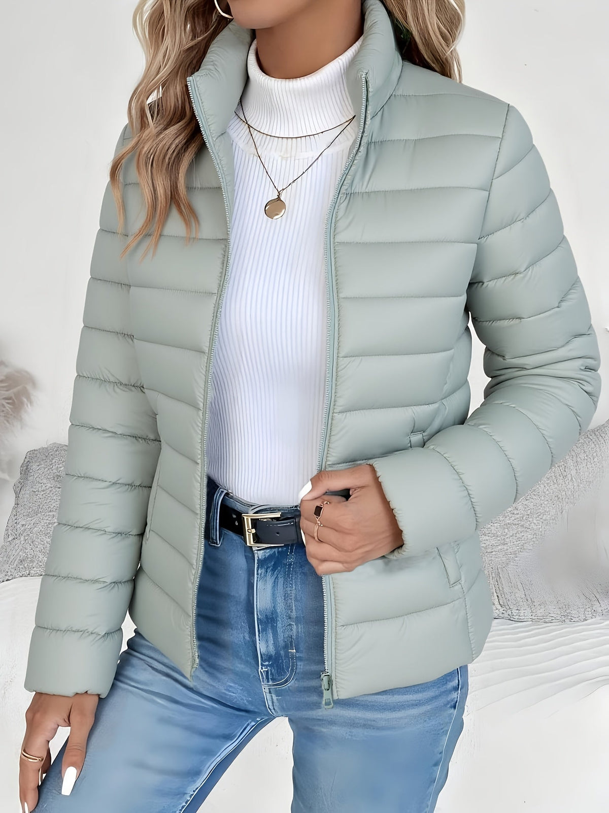 Women's Versatile Jacket | Stand-Up Collar & Lightweight Warmth