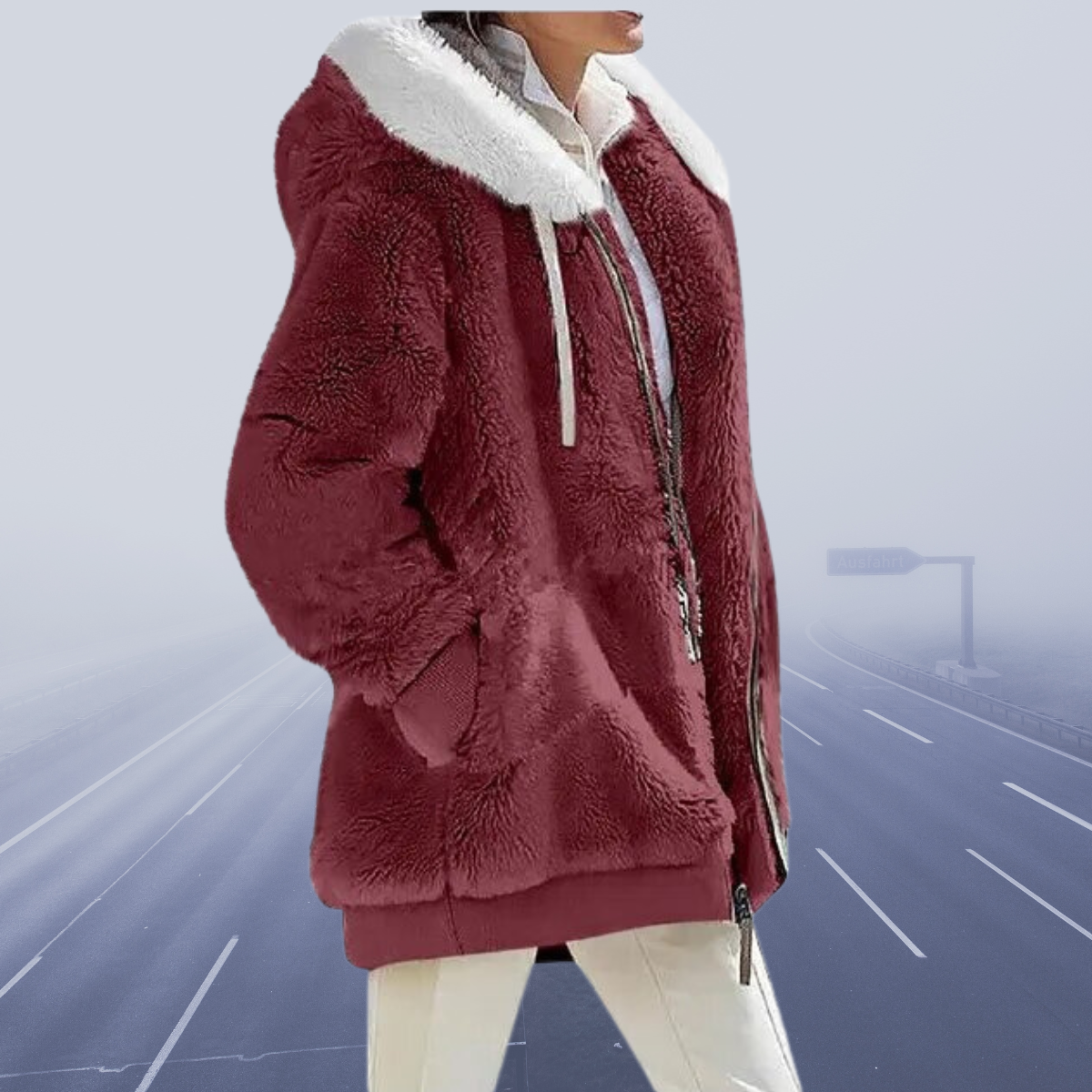 Ladies' Winter Coat with Hood