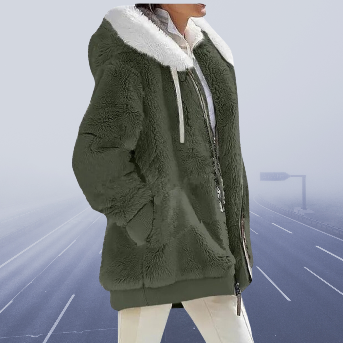Ladies' Winter Coat with Hood