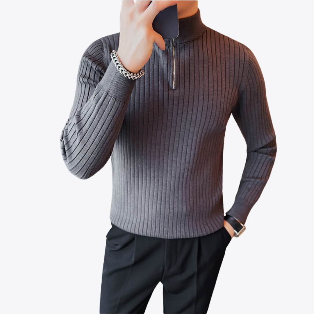 Knitted Collar Sweater