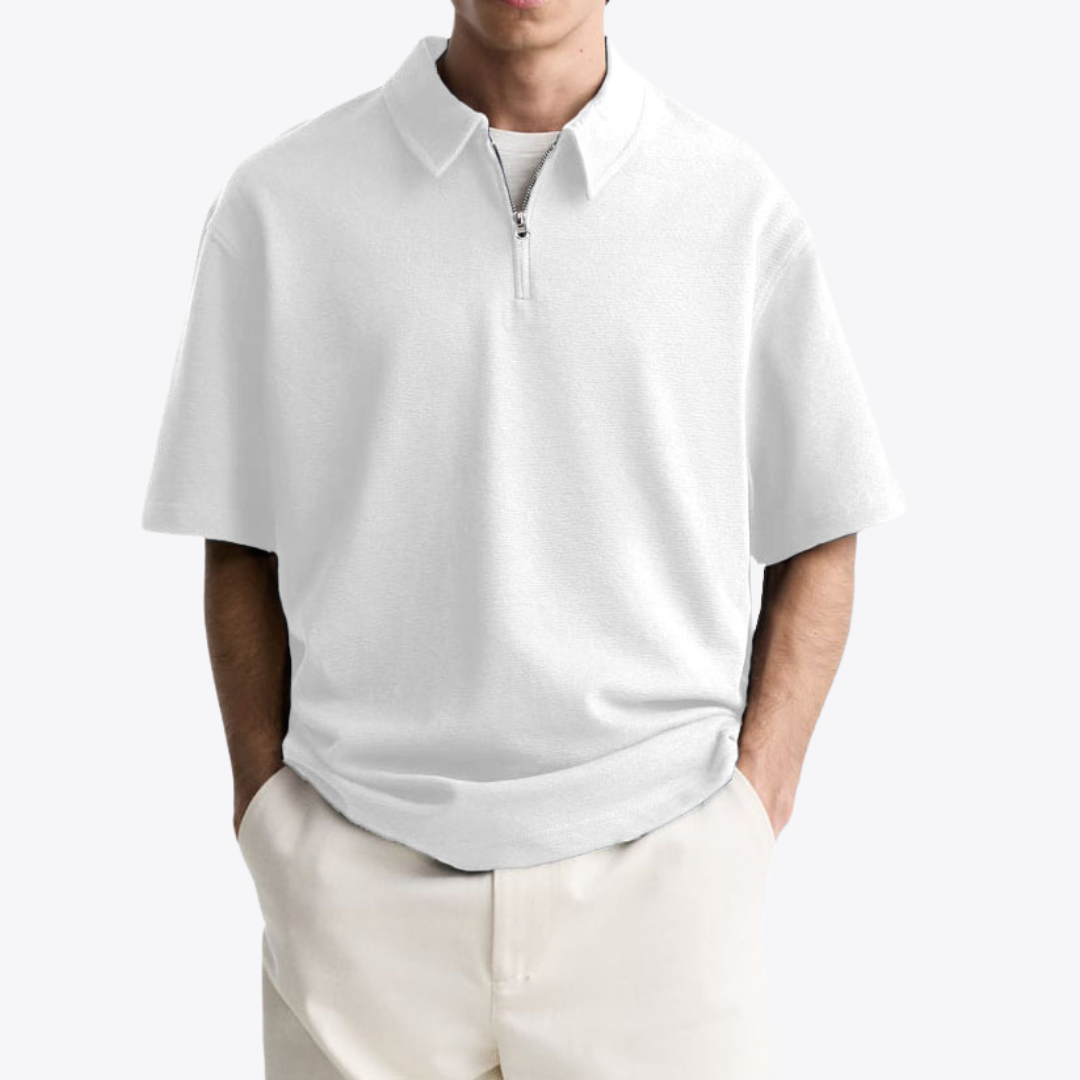 Quarter Zip-Up Polo