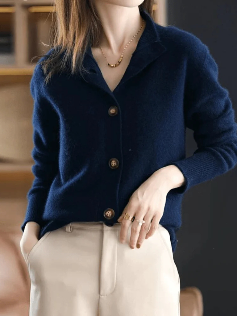Classic Women's Button-Up Cardigan for Ultimate Comfort