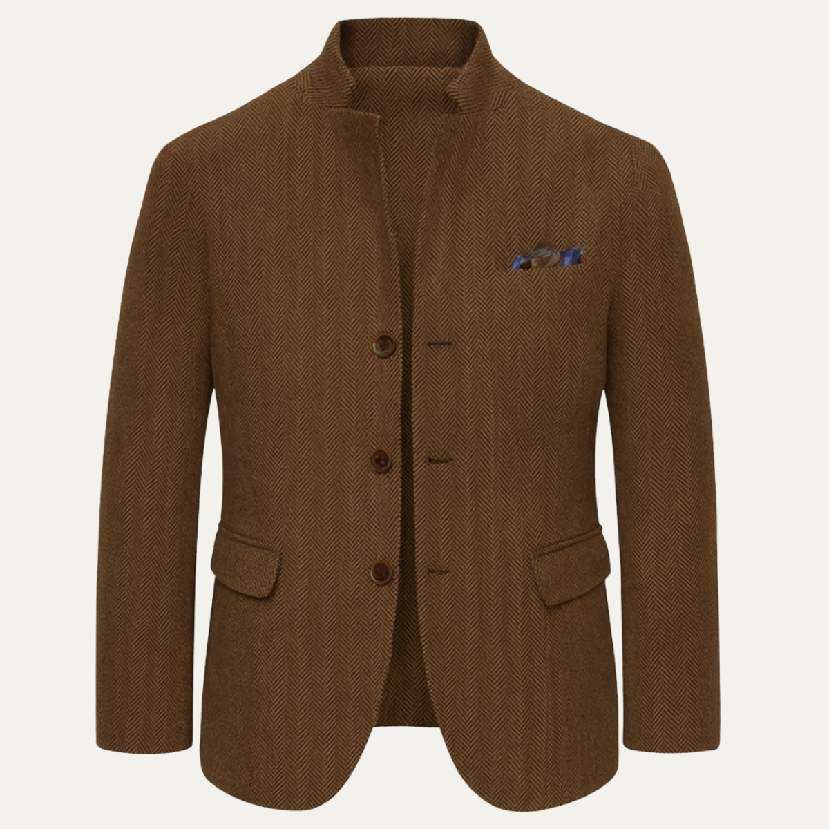 Timeless Men's Wool Tweed Blazer Jacket - Single Breasted