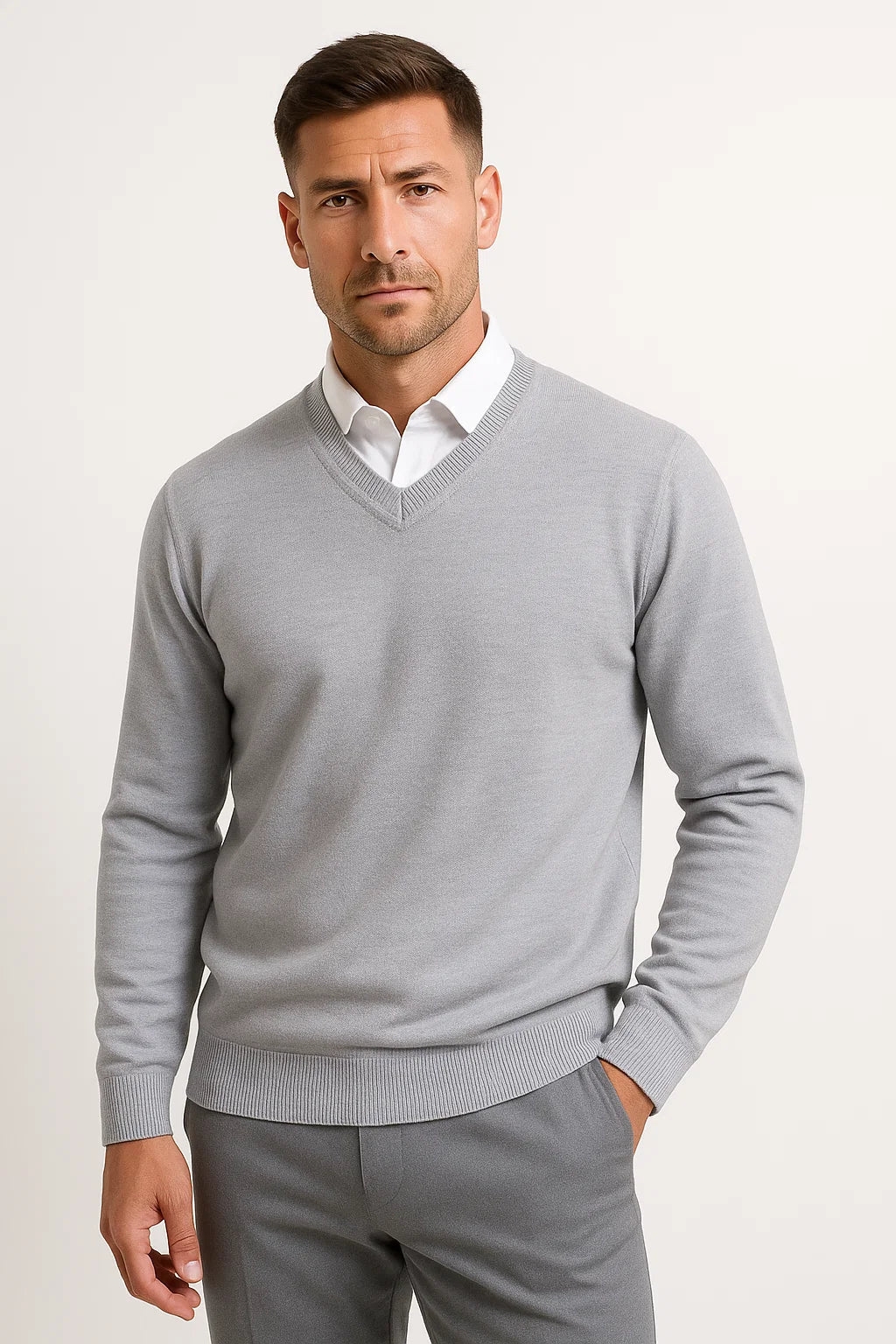 Men's V-Neck Sweater | Slim Fit, Stylish and Versatile