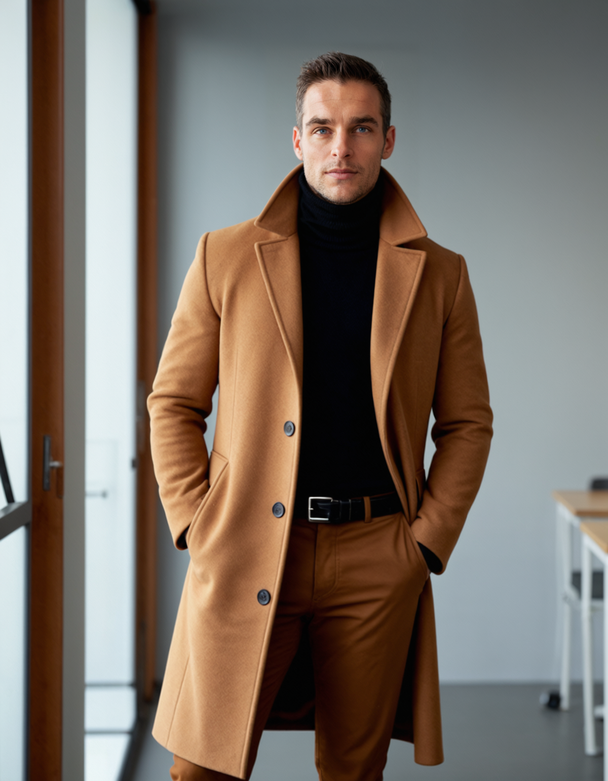 Timeless Cotton Winter Overcoat for Men