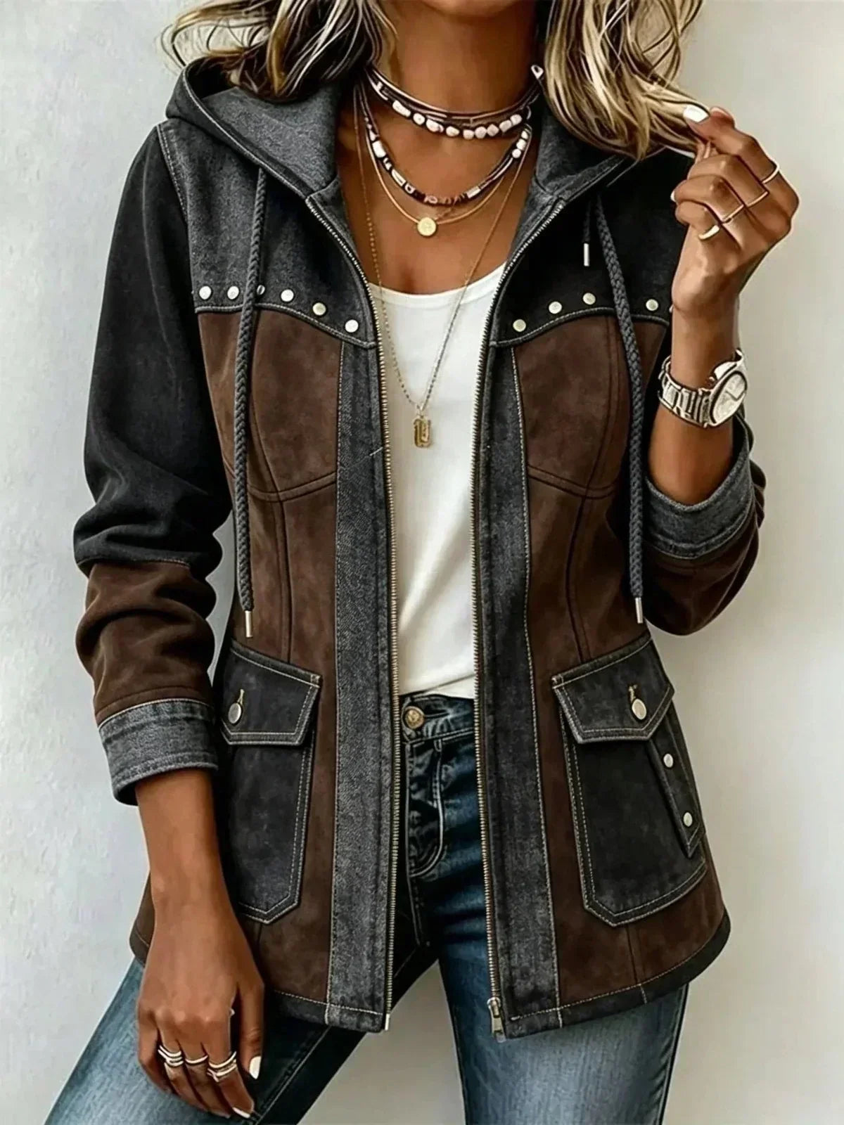 Women’s Color-Block Hoodie