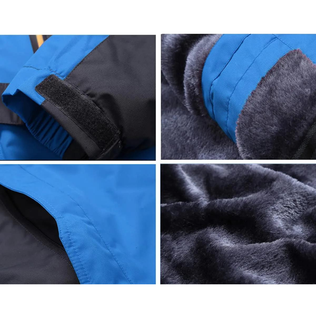 Men's Waterproof Windbreaker Jacket with Hood - Perfect for Winter Outdoor Activities