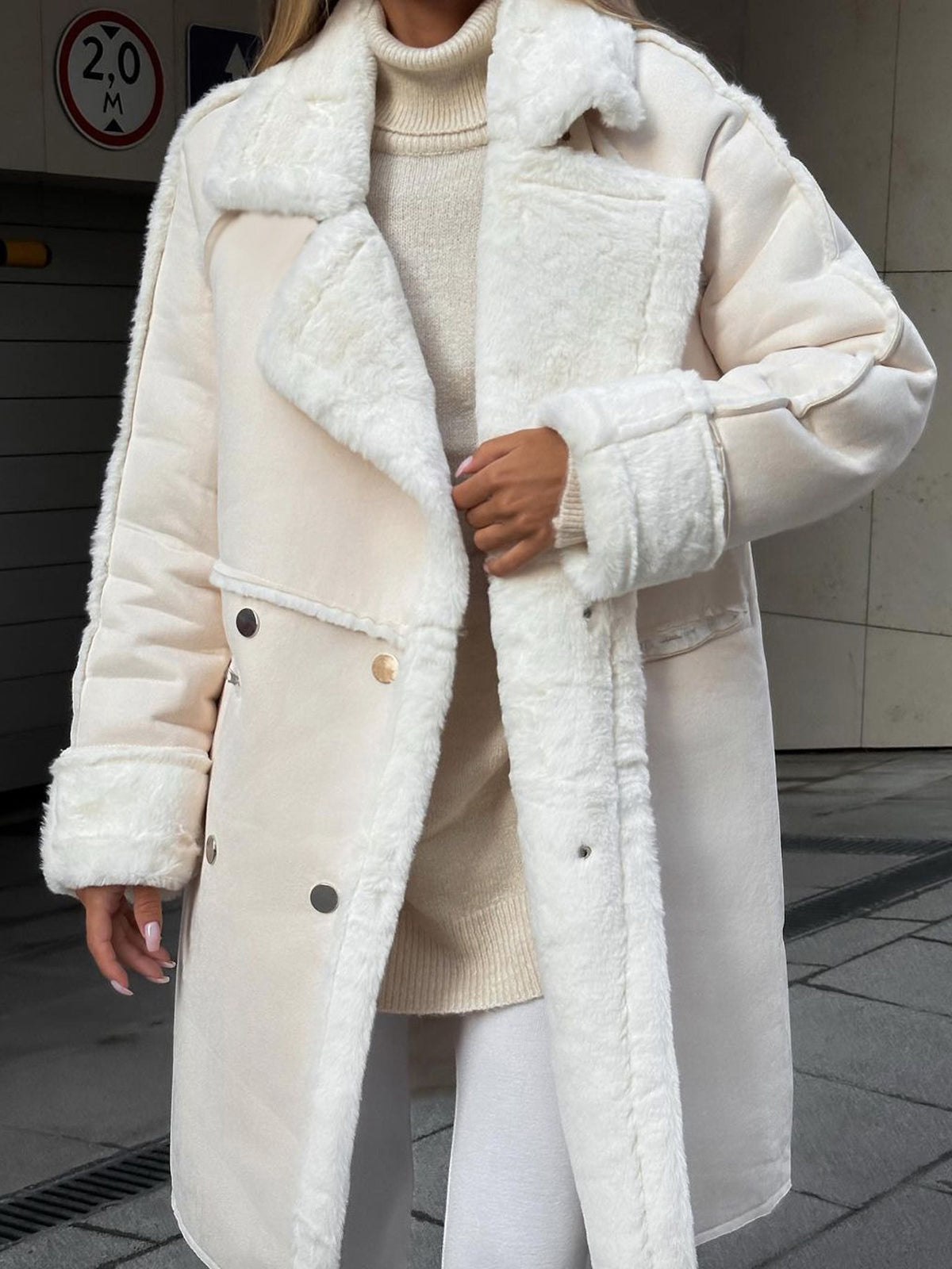 Women's Calf-Length Coat | Cozy and Insulated