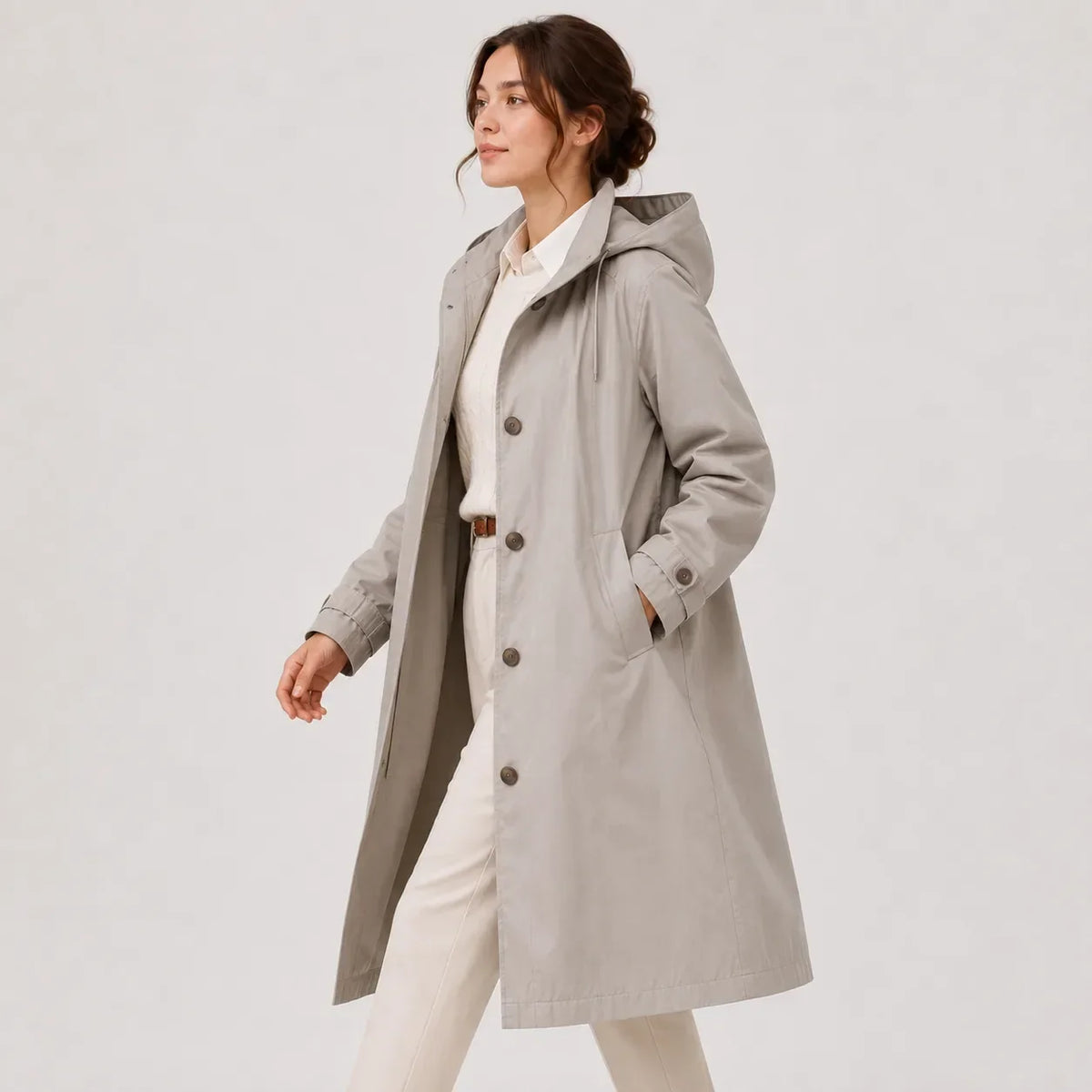 Ladies' Rain Jacket with Hood