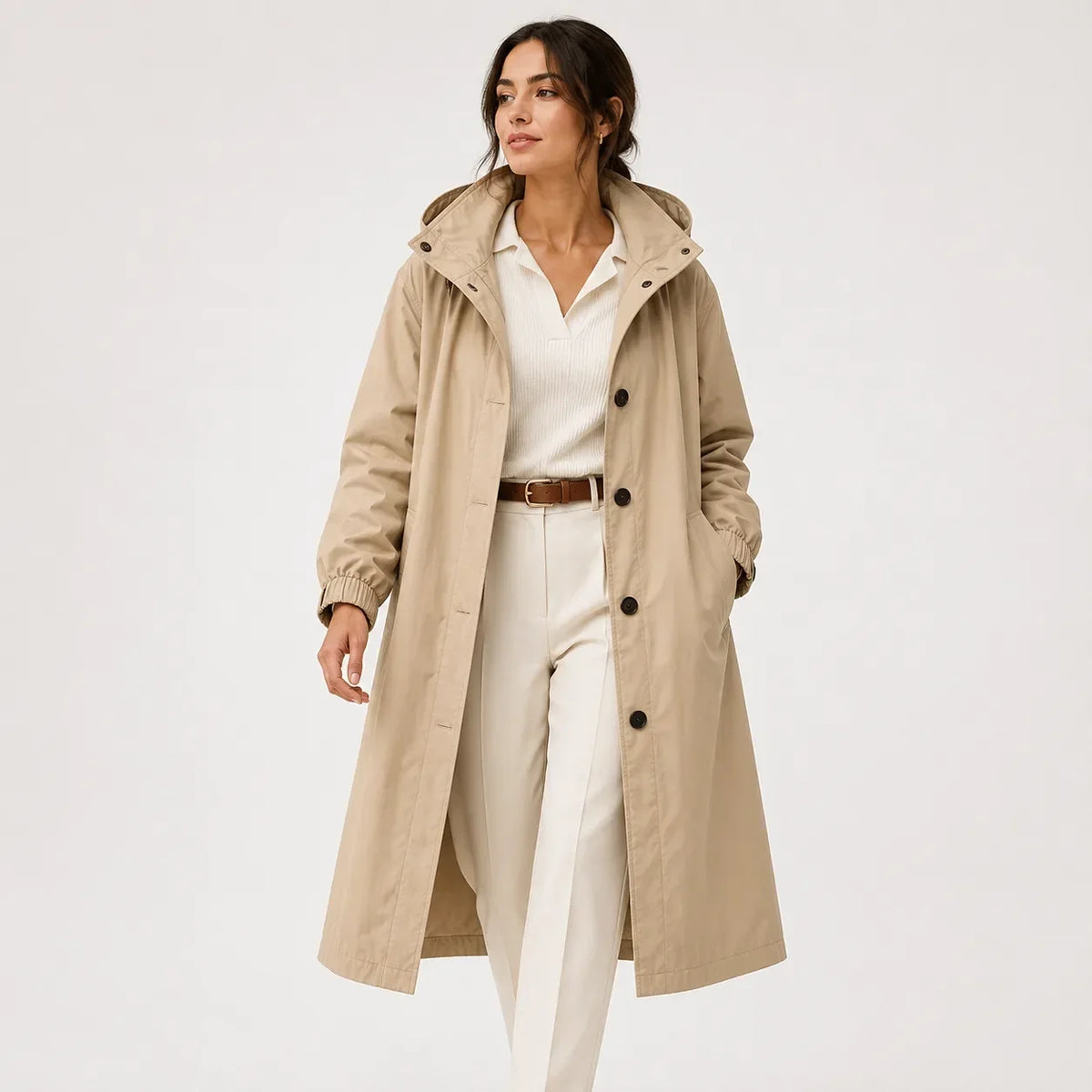 Ladies' Rain Jacket with Hood