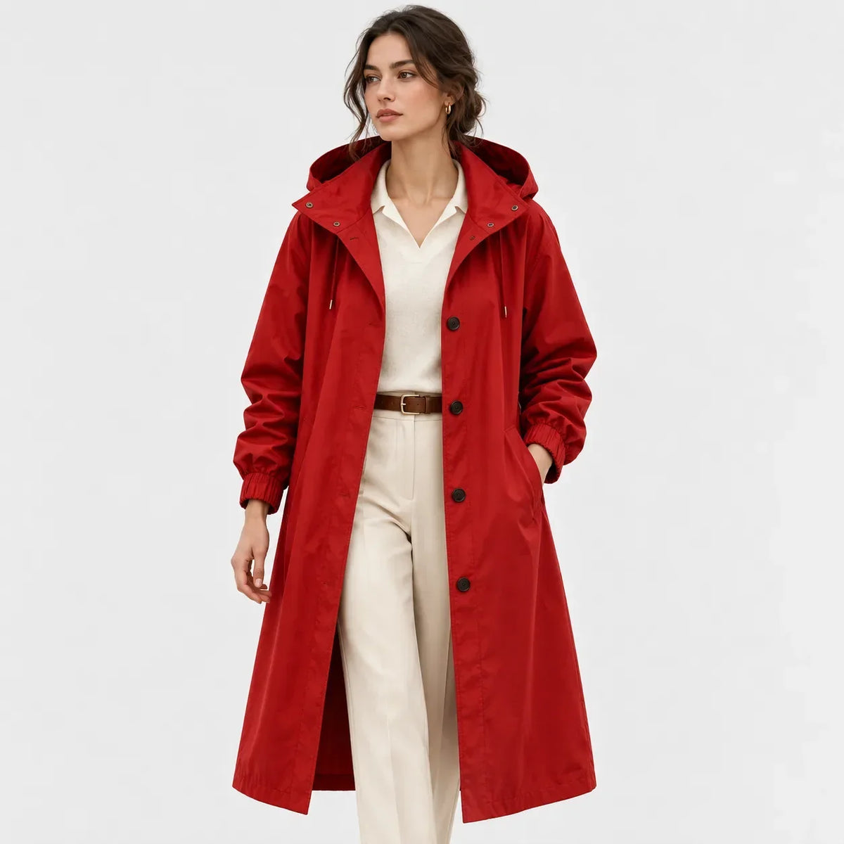 Ladies' Rain Jacket with Hood