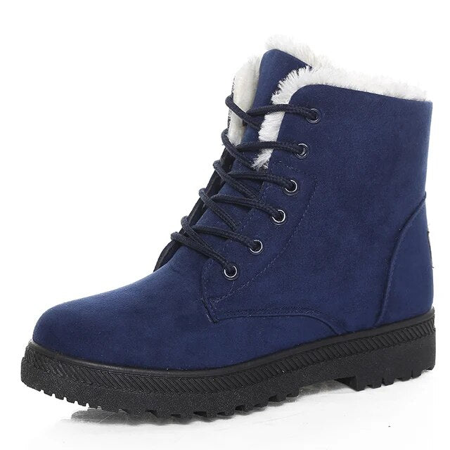 Women's Slip-On Ankle Boots with Secure Fit, Rubber Sole, and Cozy Lining