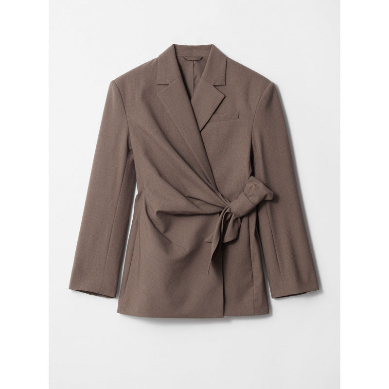 Fitted Women's Blazer and Wide Leg Trousers Set
