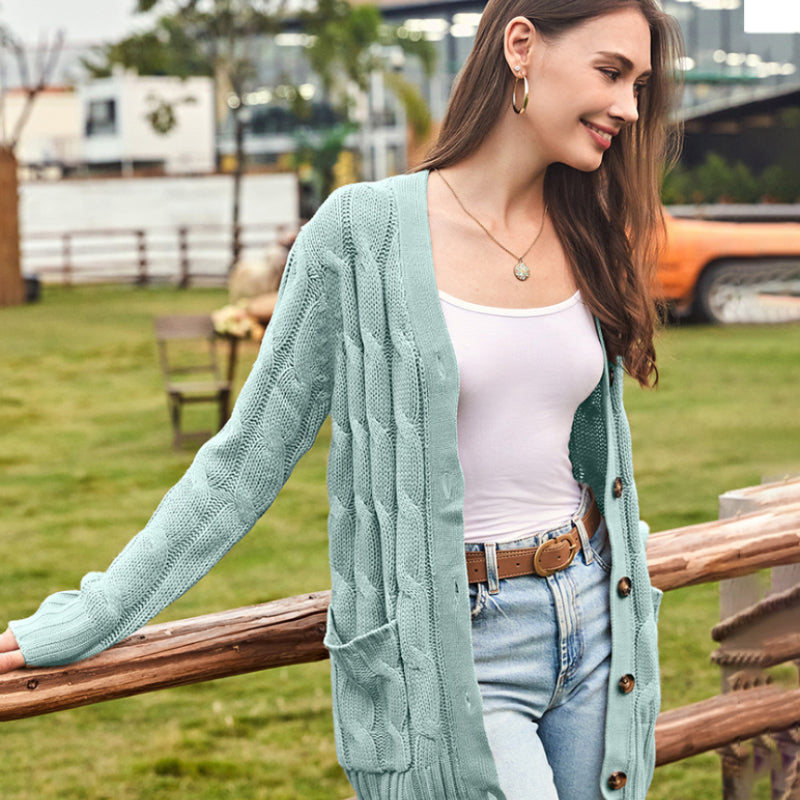 Women's Classic Fit Cozy Knit Layering Sweater